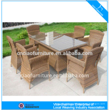 C-TC-104 dining table set rattan outdoor furniture